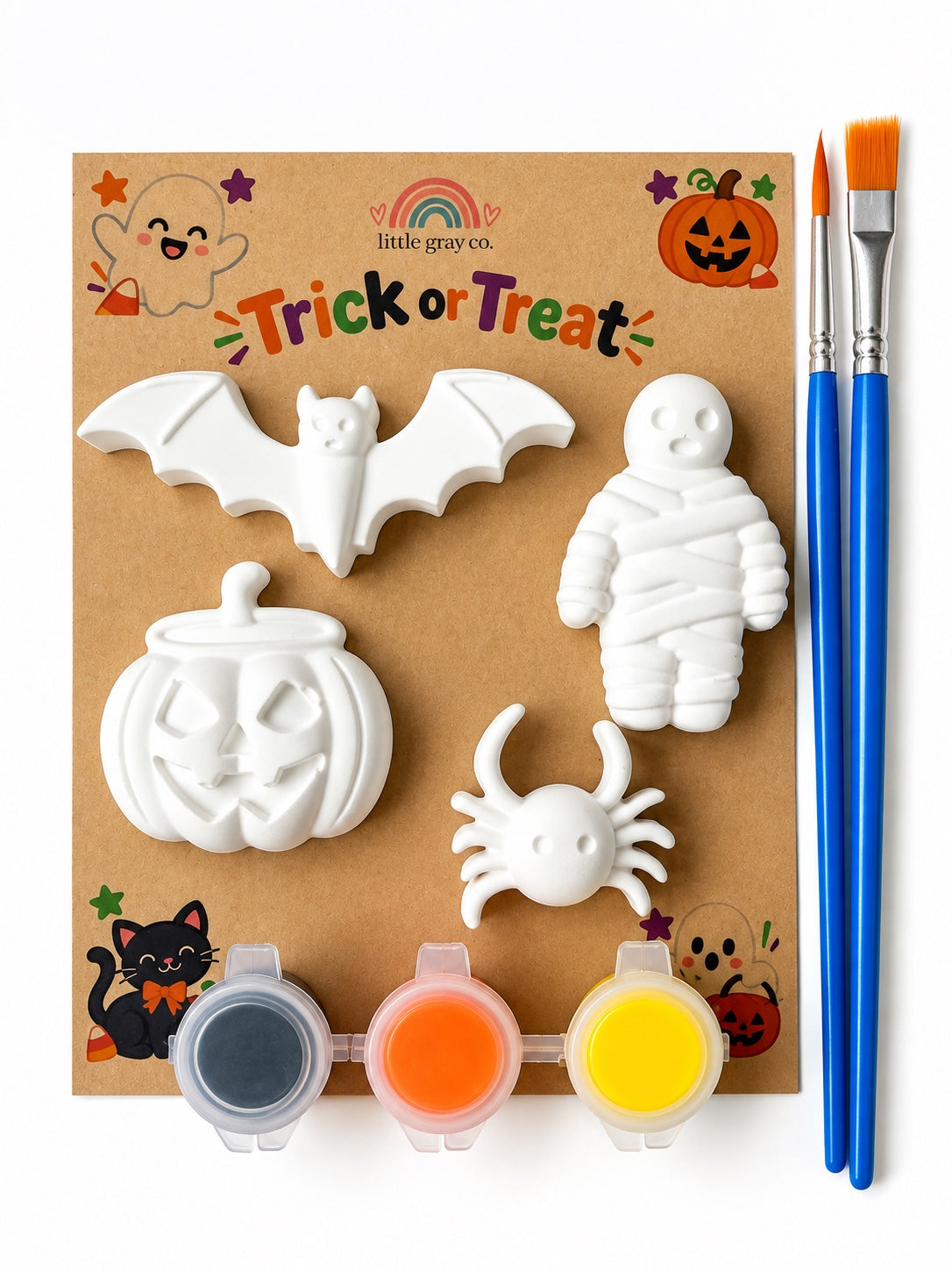 Little Gray Co Trick or Treat plaster paint kit - Halloween Mix