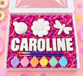 Personalized Little Gray Co paint kit with name, garden pieces, paints and brushes